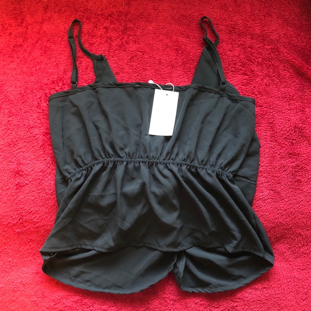 Sexy Black Spaghetti Strap Tank Top New - Picture 4 of 5